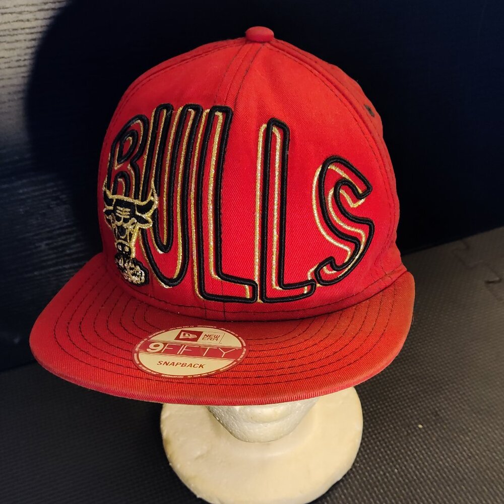 New Era 59Fifty 3D Raised Letters NBA Chicago BULLS Hat Snapback Baseball Cap